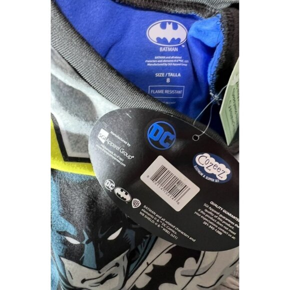 Lego Batman DC comics  Pajamas PJs Cozees NWT size 8 shirt pants fleece - Picture 2 of 2